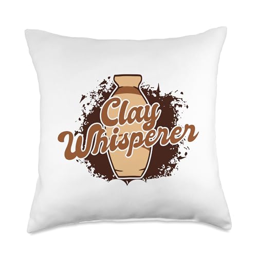 Professional Pottery Aprons Love Kit Tools Gifts Clay Whisperer Hobby Pro Wheel Lover Pottery Throw Pillow, 18x18, Multicolor - size: 18x18