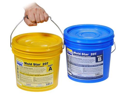 Mold Star 20T - 1A:1B Mix By Volume Translucent Platinum Silicone Rubber - Gallon Unit - size: Gallon Unit