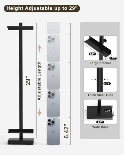 Adjustable Tabletop Easel Stand, Picture Easels for Display Up to 29" H, Black Metal Picture Frame Holder Stand Table for Art, Photo (2 Pack) - color: Black 2Pack