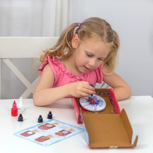Butterfly EduFields Spin Art & Craft Kit for Kids | Educational Birthday Gift for 3+ 4 5 6 7 Year Old Boys and Girls| DIY Painting Kit for Kids | STEM Toy for for 3+ Years | Science Project Kit - style: Spin Art