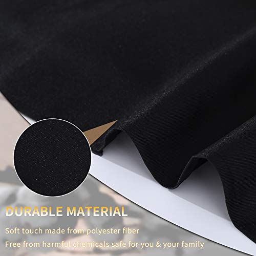 Tosewever 2 Pack Adjustable Bib Apron with 2 Pockets, Waterdrop Resistant Cooking Kitchen Aprons for Women Men Chef Couple BBQ Painting (Black, 2) - color: Black