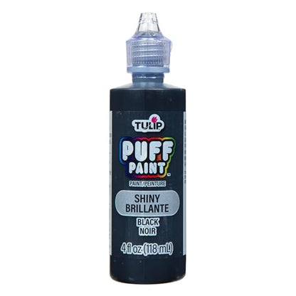Tulip 41401 Dimensional Fabric Paint 4oz Slick Black - color: SHINY BLACK, size: 4 Fl Oz (Pack of 1)