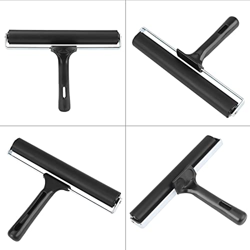 8 Inch Rubber Brayer Roller for Printmaking, Heavy Duty Ink Applicator with Non-Slip Handle