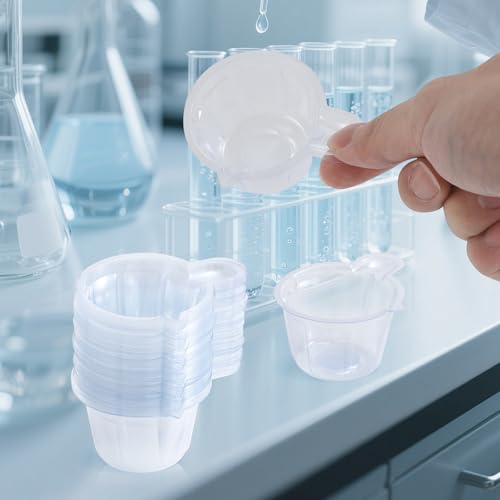150Pcs 40ml Disposable Plastic Resin Mixing Cups, Paint Dispensing | Small Clear, For Mixing Paint, Stain, Epoxy