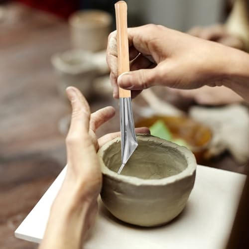 EXCEART 3Pcs Batik Tool Set Stainless Steel Carving Tools for Pottery Clay Modeling Wax Printing and Fabric Drawing DIY Sculpture Supplies