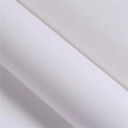 Paint Canvases Panel 2 Rolls Cotton Canvas, 5M White for Oil Acrylic Painting(0.37x5m) - color: 0.37x5m