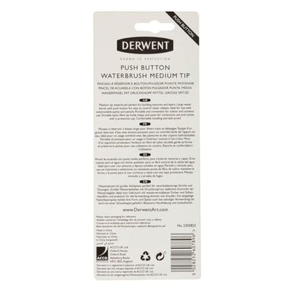 Derwent Push Button Waterbrush Medium Tip - style: Medium Tip