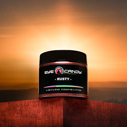 Eye Candy Premium Mica Powder Pigments | Multipurpose DIY Arts and Crafts Additive | Acrylic, Woodworking, Bath Bombs, Resin, Epoxy, Soap, Fishing Lures (Rusty) - color: Rusty