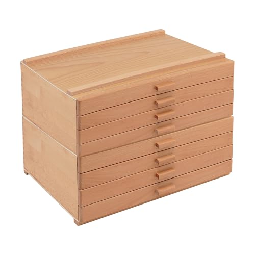 HG Art Concepts Artists Storage Chests - Premium Studio Organizer for Paint Tubes, Brushes, Pencils, Markers, & More! - 4 Drawer - 2 Pack - size: 4 Drawer 2 Pack