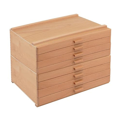 HG Art Concepts Artists Storage Chests - Premium Studio Organizer for Paint Tubes, Brushes, Pencils, Markers, & More! - 4 Drawer - 2 Pack - size: 4 Drawer 2 Pack