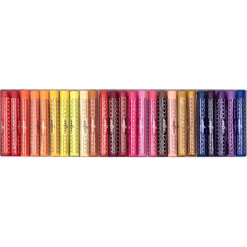 eeBoo Oil Pastels Strawberry Peeps - 50 Artist-Quality Blendable Color Sticks, Bold Pigments for Drawing & Blending, Sliding Gift Box, Kids Ages 5+ - style: Rainbow Peeps