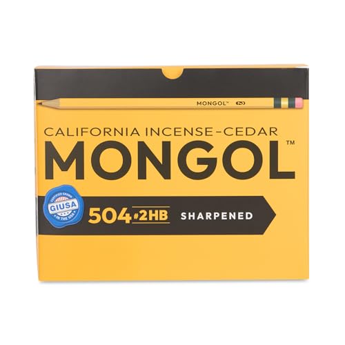 Mongol Classic Incense Cedar #2 Pencil - 504-Pack - Pre-sharpened, European Graphite Core, US Grown Cedar, Smudge Free Eraser – Nontoxic PMA Certified - size: 1 Count (Pack of 504)