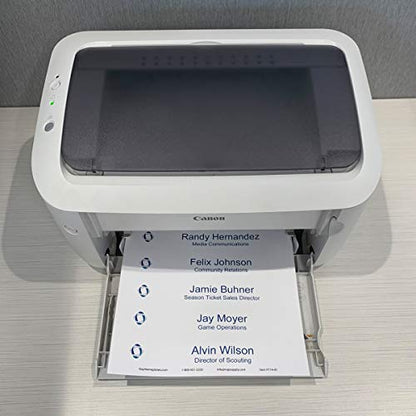 Perforated Paper Nameplate Inserts, Pack of 20 (8" x 1") - color: White, size: 8" x 1"