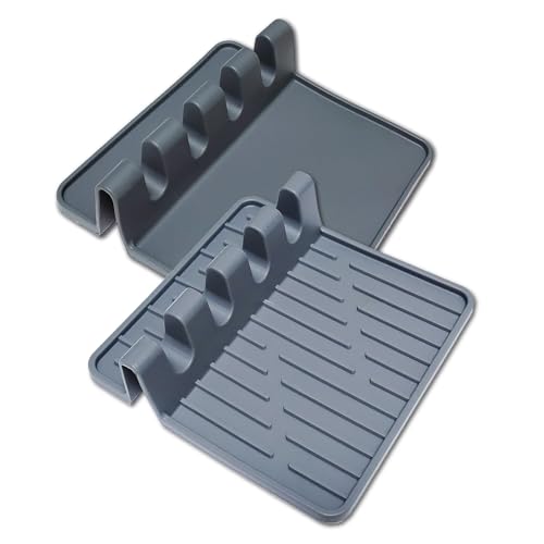 Paint Brush Holder Set, Portable Silicone Stands with 4 Slots, 2 Pack
