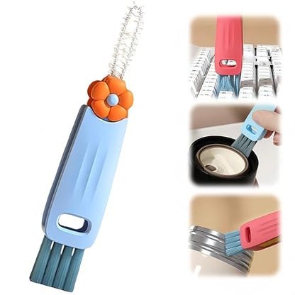 3 in 1 Cup Lid Cleaning Brush, Multifunctional Cleaning Brush Portable Cup Lid Cleaner for Bottle Gap Tight Spaces Cup, Portable Cup Lid Cleaner, 1 Pcs Blue - color: 1pcs Blue