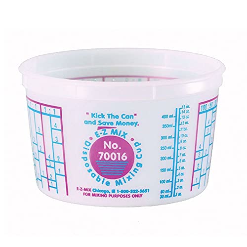 E-Z MIX 70016 1 Pint Cup, 100 Pack