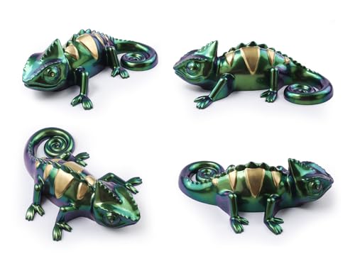 Large Chameleon Resin Molds Silicone 3D Animal Epoxy Resin molds Lifelike Deep Lizard Silicone Molds for Resin Crafts DIY Art Home Decor & Gifts