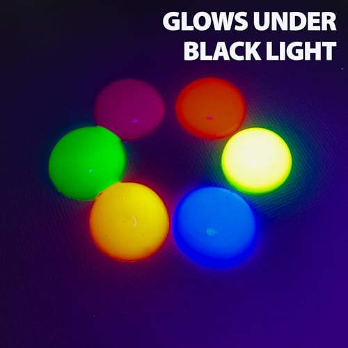 milo Fluorescent Neon Washable Tempera Paint | 16 oz Bottles 6 Colors | Made in the USA | Glows UV in Black Light | Safe & Non-Toxic Paint for Arts & Crafts, Poster, Window, Classroom, School, Project - style: Fluorescent Tempera 6 x 16 oz