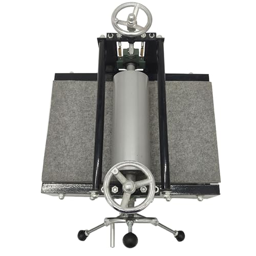 Maisutseb Tabletop Slab Roller for Printmaking 19.7 * 12.6in Manual Printmaking Machine | Uniform Pressure, 1.57in Adjustable Height, Durable Construction, Easy Operation