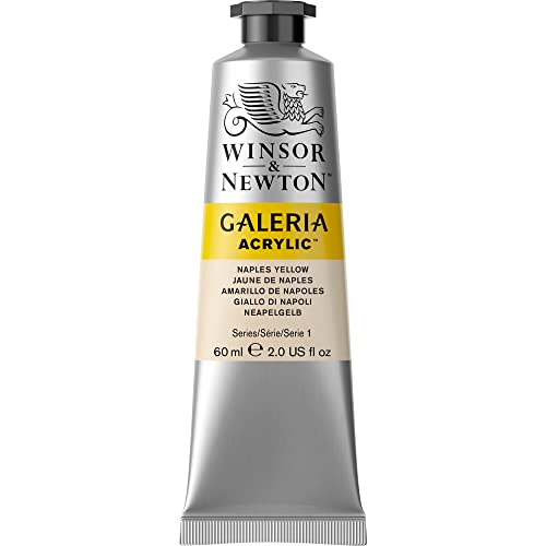 Winsor & Newton Galeria Acrylic Color, 60ml (2-oz) Tube, Naples Yellow - color: Naples Yellow, style: 2-oz Tube