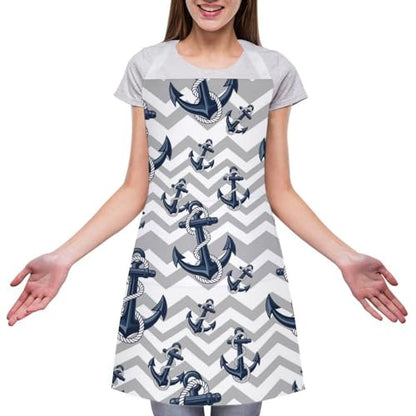 Cooking Apron for Adults with Pockets, Waterproof Oil Resistant Bib for Kitchen Restaurant BBQ Baking - color: Style (332)