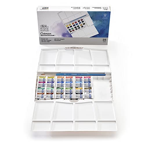 Winsor & Newton Cotman Watercolor Paint Set, Studio Set, 24 Half Pans - style: 24 Half Pan Studio Set