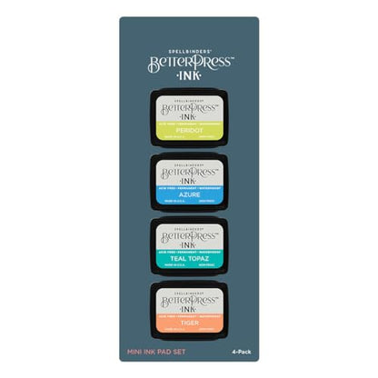 Spellbinders BetterPress Letterpress Ink Pad & Reinkers Bundle (Tropical) - color: Tropical