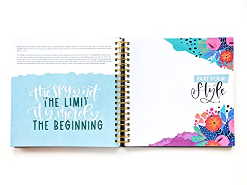 Modern Lettering: A Beginner & Intermediate Hand Lettering & Modern Calligraphy Workbook