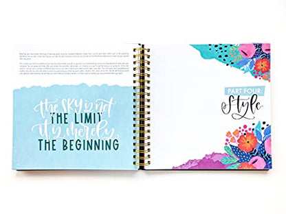 Modern Lettering: A Beginner & Intermediate Hand Lettering & Modern Calligraphy Workbook