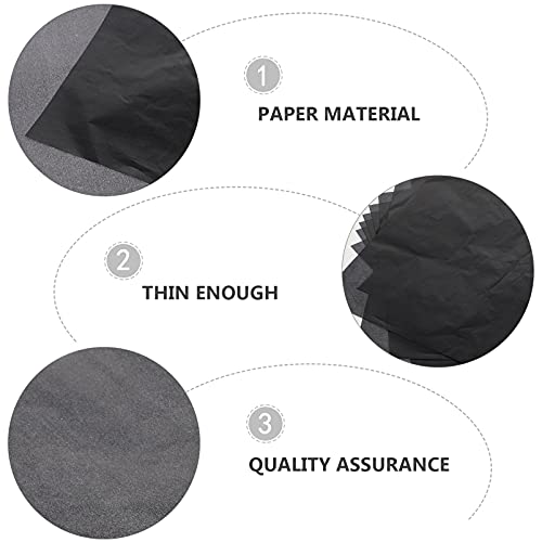 DOITOOL 25 Sheets Tracing Paper Carbon Graphite Transfer Carbon Paper Black Art Craft