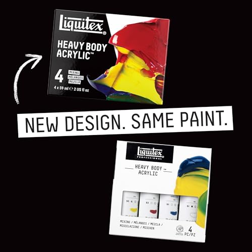 Liquitex Professional Heavy Body Acrylic Paint, 4 x 59ml (2-oz) Mixing Primary Color Set - style: Mixing Set 4 x 59ml (2-oz)