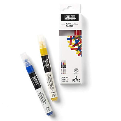 Liquitex Professional Paint Marker Set, 3 Piece, Colors - style: Color Fine 3 Set