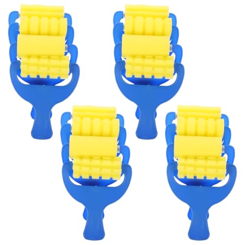 Abaodam Sponge Brush Roller 12-Pack Kids Paint Sponge Brushes for Creative Drawing Watercolor Acrylic Oil Painting Art Supplies