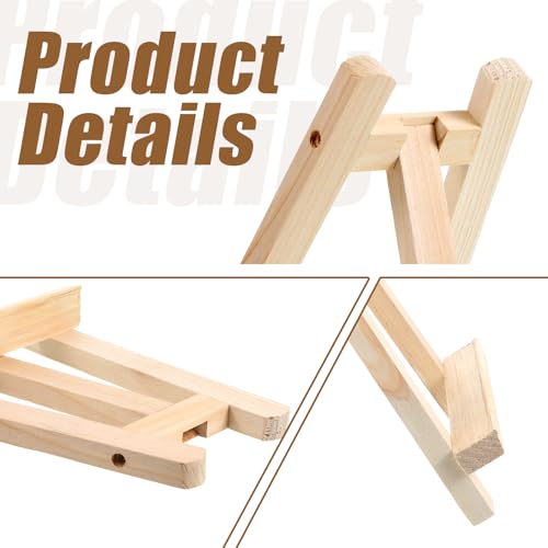 Xthrotsenk 8 Inch Small Easel for Painting Mini Easel Stand Small Tabletop Display Stand Wooden Picture Wooden Picture-Stand Artist Easels for Photos Paintings Crafts