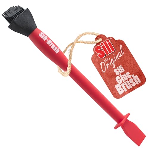 Sili Silicone Glue Brush for Crafts, Woodworking, Hobby, Arts — Reusable Non-Stick Wood Glue Applicator and Spreader - 1" Tip