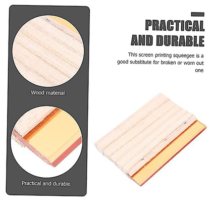 DOITOOL 2pcs Screen Printing Accessory Squeegee Blade Handle Ink Scraper for Printing