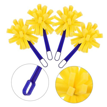 FOMIYES 10pcs Sponge Painting Brush Set with Plastic Handle, Textured Foam Paintbrushes for ’s Art Crafts and Stencil Painting