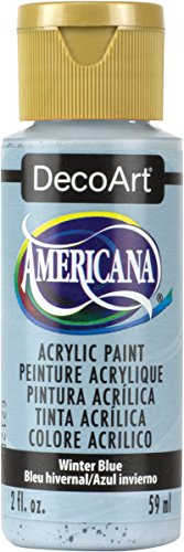 DecoArt Americana Acrylic Paint, 2-Ounce, Winter Blue - color: Winter Blue, size: 2 Fl Oz (Pack of 1)