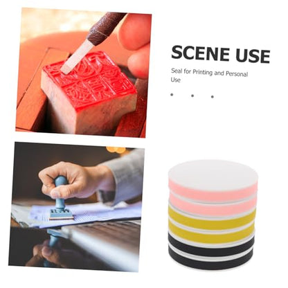 ARTSEWPLY 6pcs Soft Rubber Carving Blocks for Stamp Making Crafting and Engraving Projects for Artists and Students Easy to Carve for Detailed Designs
