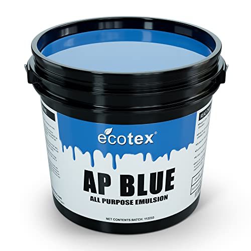 Ecotex® AP Blue Screen Printing Emulsion (Pint - 16oz.) Pre - Sensitized Photo Emulsion for Silk Screens, Textiles, and Fabric - for Screen Printing Plastisol Ink, Screen Printing Supplies - size: 16 fl oz
