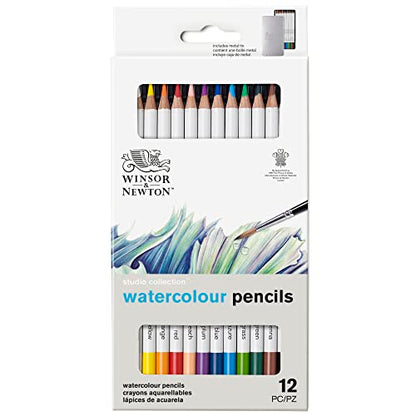 Winsor & Newton Studio Collection Artist Pencils, Watercolor Pencils, Set of 12 - style: 12 Watercolor Pencils
