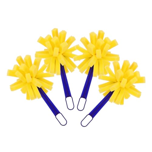FOMIYES 10pcs Sponge Painting Brush Set with Plastic Handle, Textured Foam Paintbrushes for ’s Art Crafts and Stencil Painting