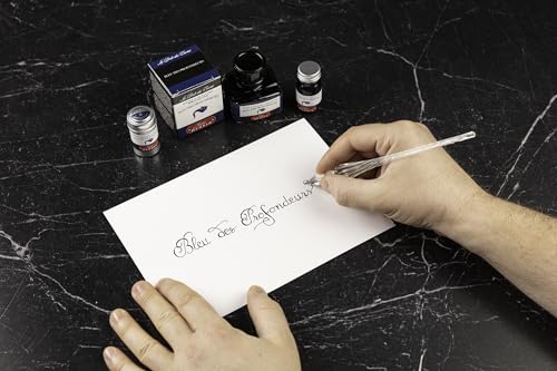 Jacques Herbin 13018T - 30ml Bottle of Ink for Fountain Pens and Rollerball Pens - Bleu des Profondeurs - color: Deep Blue, size: 1 fl oz