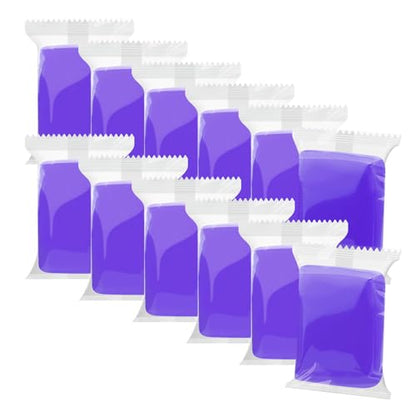 Purple Air Dry Clay 12 Packs Foam Clay Air Dry Foam Clay for Kids,Moldable Super Light Weight Clay Perfect for Arts, Crafts, Classroom Teaching - color: Purple