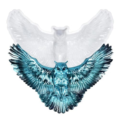 3D Crystal Owl Silicone Mold Winged Owl Resin Mold for Epoxy/UV Resin Casting, DIY Craft Hanging Ornament Art Decors for Living Room Resin Craft Mold Lovers Gift Home Bedroom Wall Decors