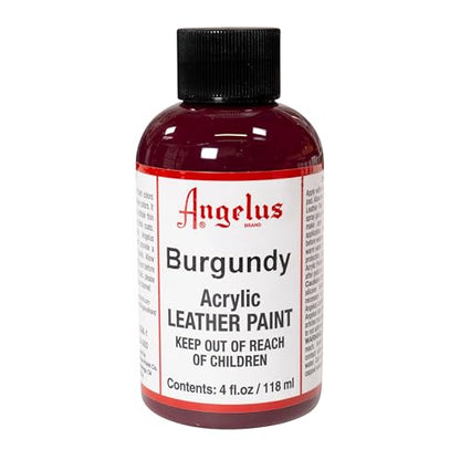 Angelus Acrylic Leather Paint, 4 oz, Burgundy - color: Burgundy, size: 4 Fl Oz (Pack of 1)