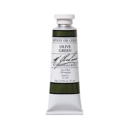 M. Graham Artist Oil Paint Olive Green 1.25oz/37ml Tube - color: Olive Green, size: 1.25 Fl Oz (Pack of 1)