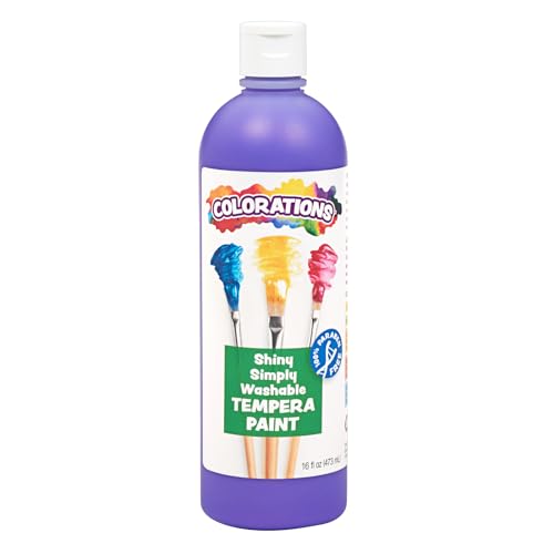 Colorations Simply Shiny Washable Tempera, Purple - 16 oz. - color: Purple