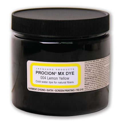 Jacquard Procion Mx Dye Lemon Yellow 8Oz - color: Lemon Yellow, size: 8oz