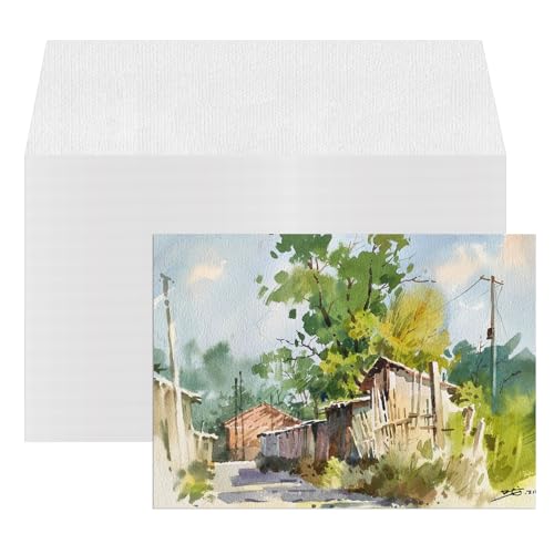 ZAYOUAU 400 Sheets Cotton Watercolor Paper Bulk, 8.5 x 11 inch 300 GSM White Cold Press Art Painting Paper for Kids, Beginning Academy Artist Loose Drawing Paper Watercolors Sketch Acrylic Painting - size: 8.5x11'' (400pcs)